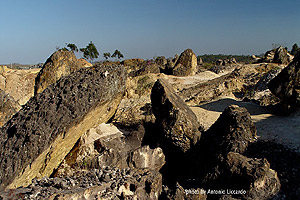 Antiga área de mineração de diamante do século XVIII, em Diamantina, MG