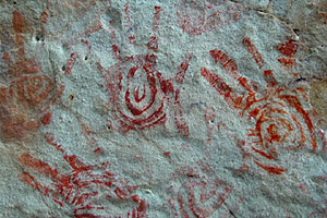 Pintura rupestre - Serra da Capivara - PI