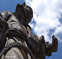 Escultura em pedra sabão com pirita - Congonhas - MG