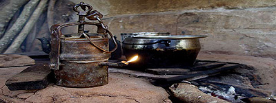 Cozinha em garimpo de gemas - Capelinha - MG
